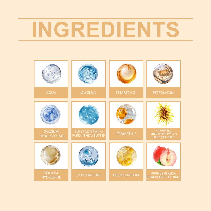 Feuchtigkeitsspendende Inhaltsstoffe Sanfte Pflege Reinigung Lippen Gesichtshaut Praktische glatte Haarentfernungscreme_voghion.com