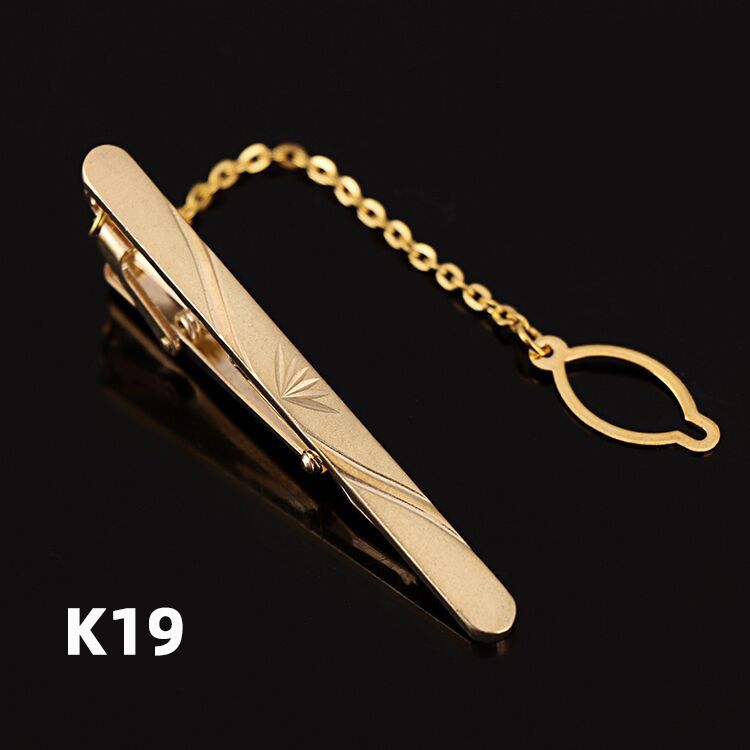 2025 Nuovo fermacravatta semplice in rame antiruggine dorato_voghion.com