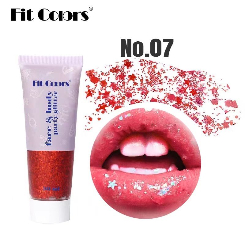 Fit Colors Gel Mermaid Scale Viso Corpo Labbra Glitter Ombretto Iridescente Scintillante Trucco da Palcoscenico_voghion.com