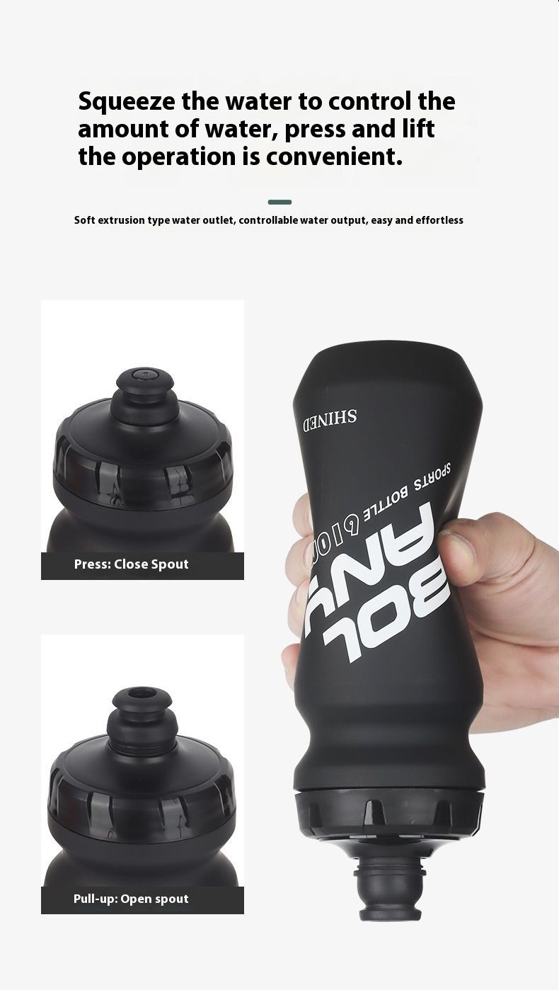 Bouteille d'eau portable Bolunni PP5 de qualité alimentaire, 610 ml, pour sports de plein air et cyclisme_voghion.com