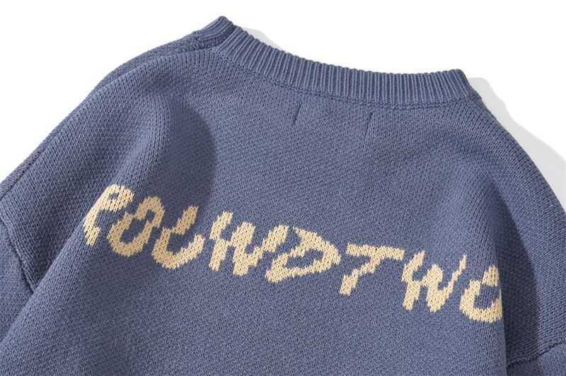 Pull chaud en tricot jacquard à motif papillon, style automne et hiver_voghion.com
