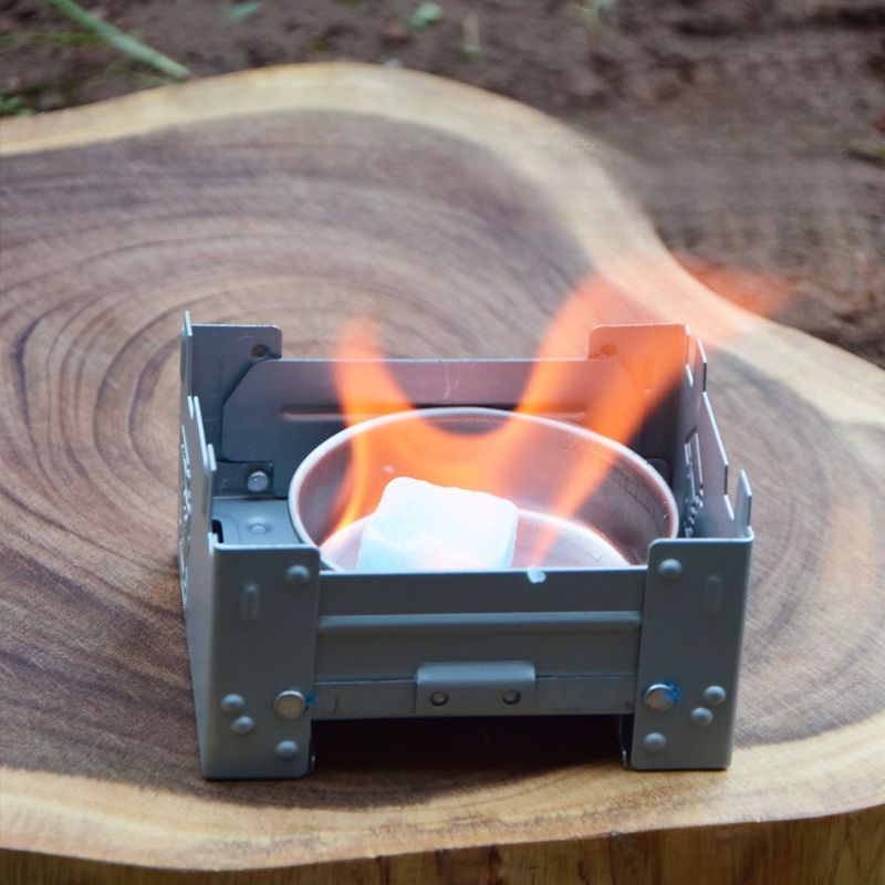 Outdoor Camping Portable Solid Alcohol German Style Folding Cartridge Stove Foldable_voghion.com