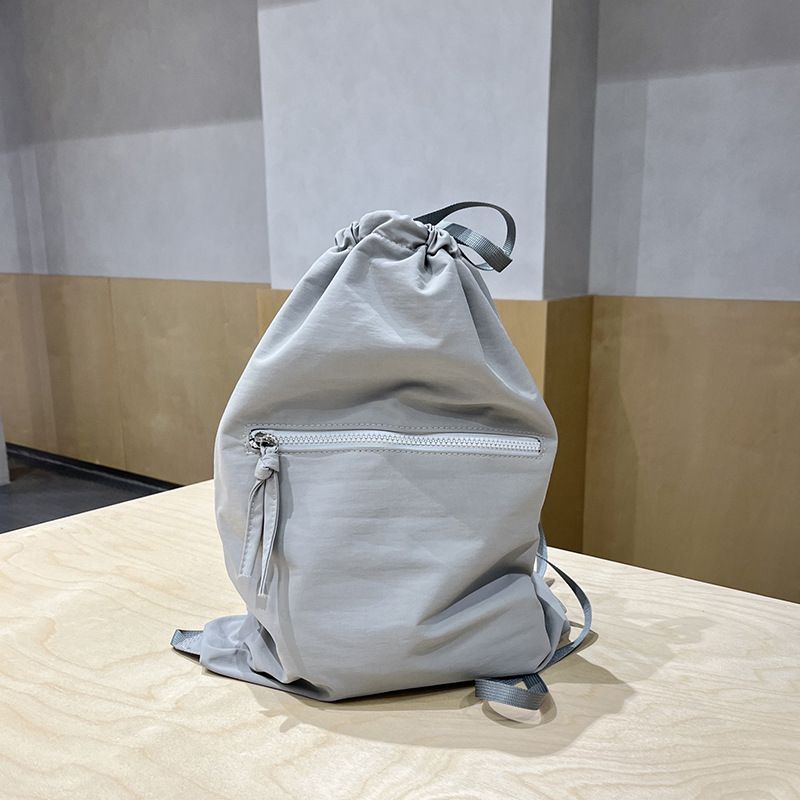 Qiaoge Casual Bag Women, Summer New Large Capacity Drawstring Bucket Bag, Fabric Backpack For Men And Women_voghion.com