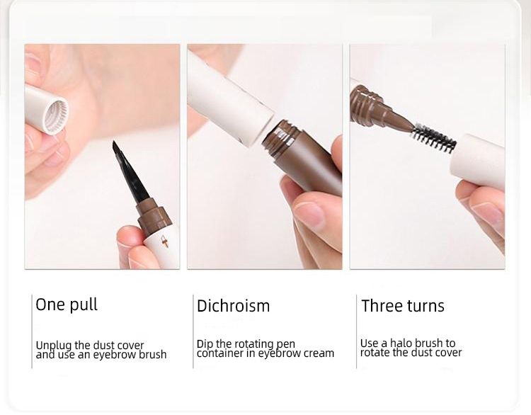 FeatherStroke Brow Gel - Smudge-Proof & Waterproof - Natural Fluffy Brows For 12H_voghion.com