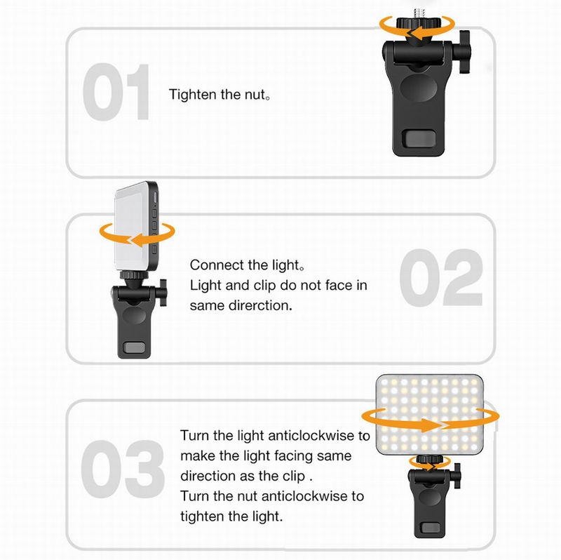 Video Conference Fill Lamp Clip-on Phone Selfie Light Makeup Zoom Live Broadsword For IPad Book Tablet Computer_voghion.com