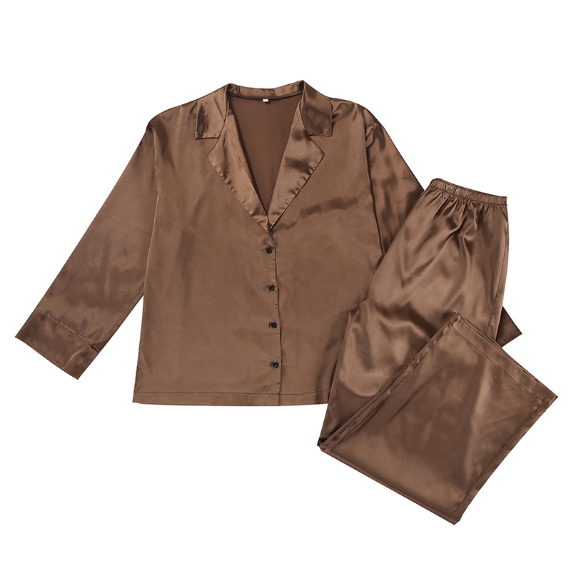 Women's solid color coat pantsuit_voghion.com