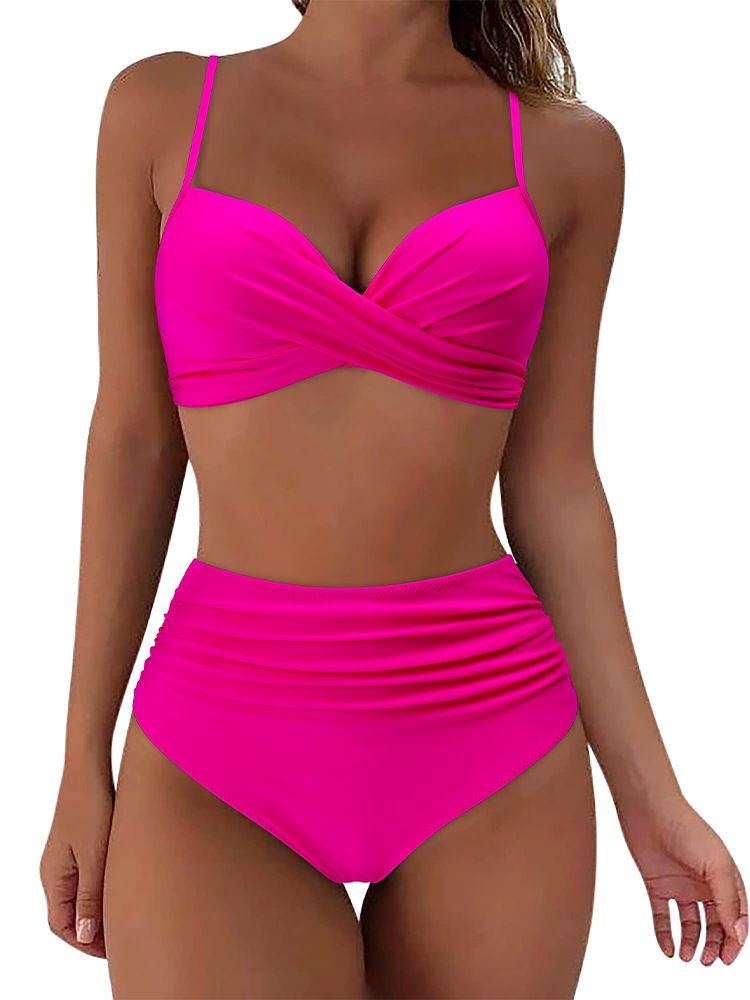 Vêtements pour femmes Maillot de bain deux pièces Maillot de bain bikini sexy Maillot de bain deux pièces pour vacances à la plage_voghion.com