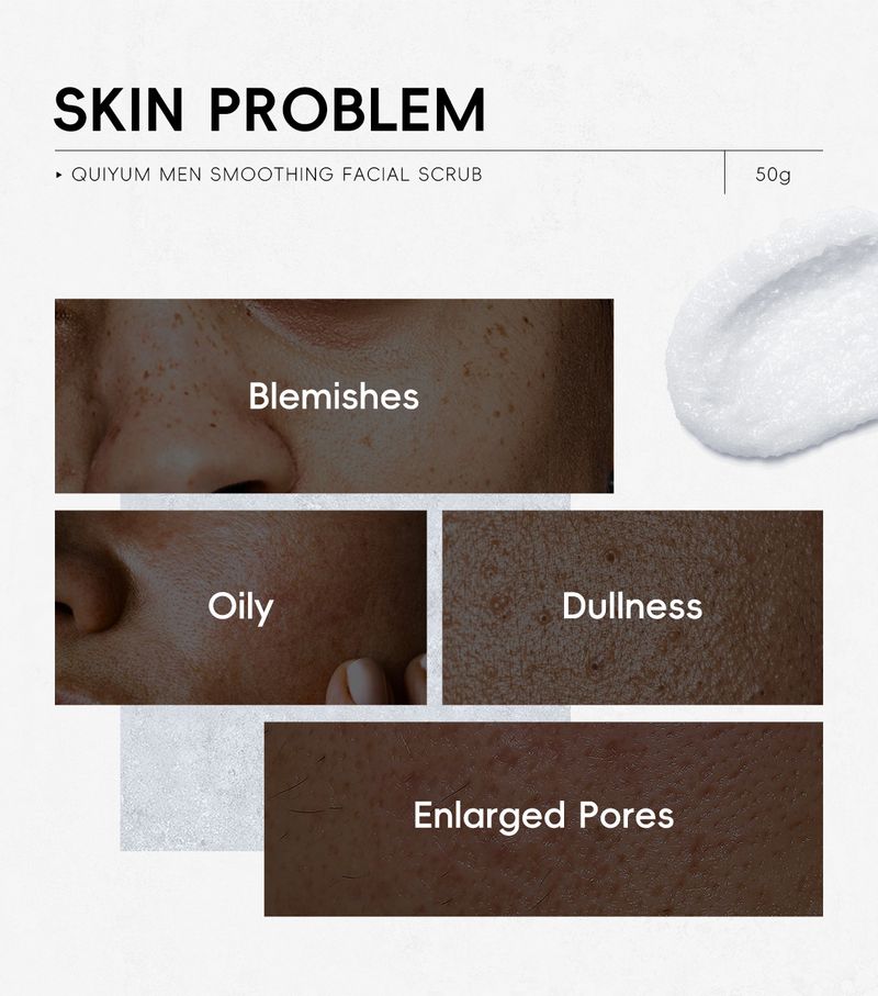 Peelings & Körperbehandlungen Glattes Gesichtspeeling für Männer, 50 g, saubere Poren, Hautpflegeprodukte für Männer_voghion.com