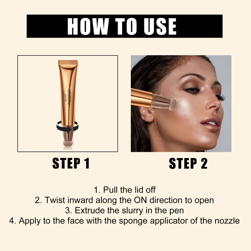 EELHOE Mehrzweck-Make-up-Stift, Hochglanz-Contouring-Rouge-Beauty-Stick, Gesichtskontur-Mehrzweck-Make-up-Stift_voghion.com
