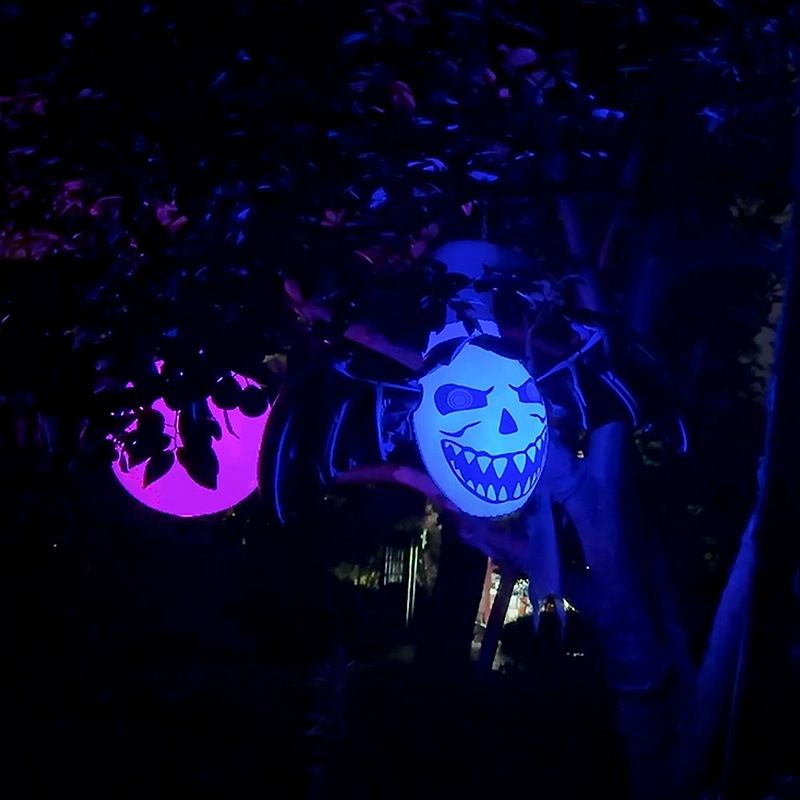 Glow-in-the-Dark Halloween Inflatable Decorations – Spooky Ghost, Pumpkin & Bat Set For Outdoor & Indoor Party Scenes (Multi-Color Options)_voghion.com