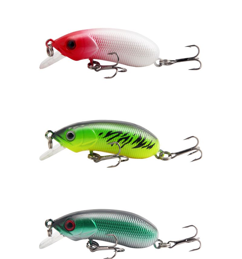 Lokkemad Ferskvands Langdistance Kast Langsomt Synkende Elritse 50cc 5.3cm/7.8g Farverig Aborre Angrebsmad_voghion.com