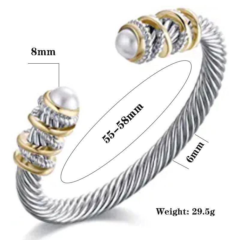 Heißer Verkauf Edelstahl Kabel Draht Seil Männer und Frauen Armbänder_voghion.com