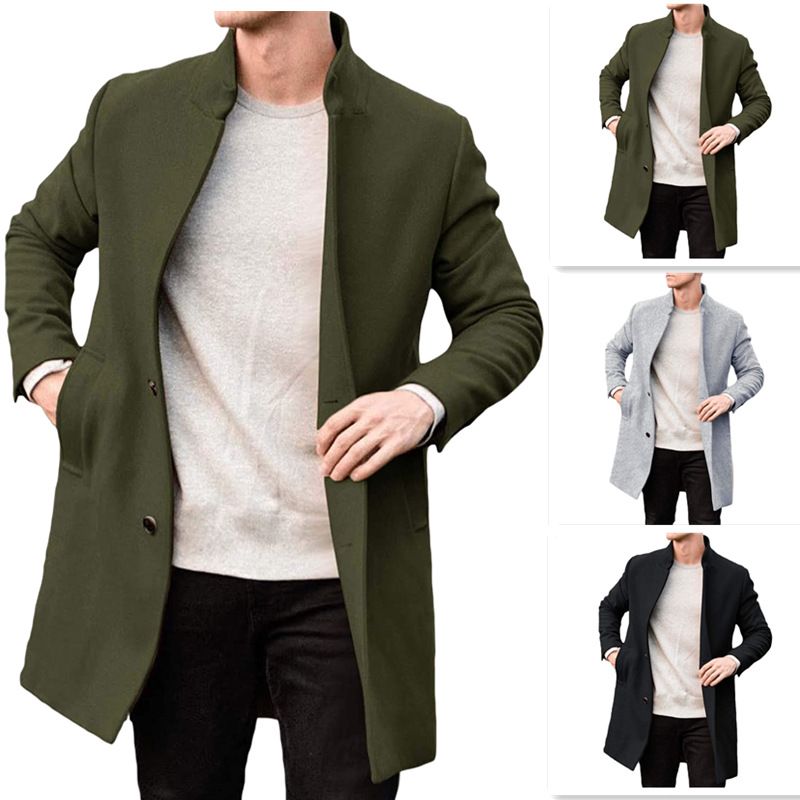 Vêtements homme Manteau homme en laine épaisse_voghion.com