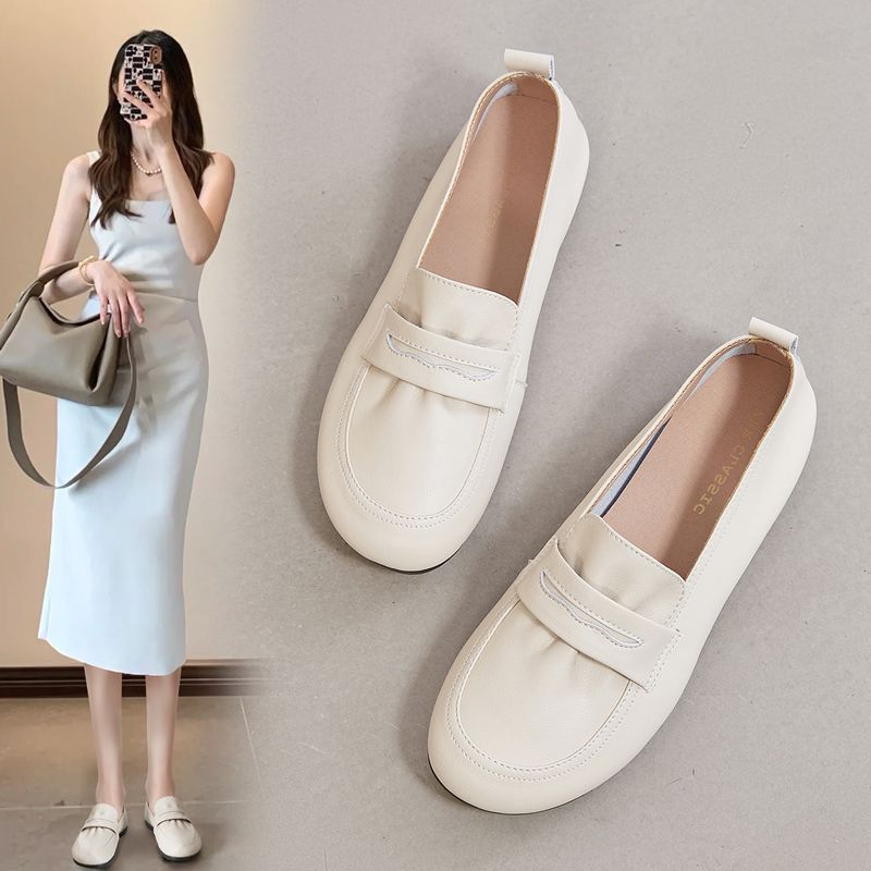 2025 New Fashionable Versatile Slip-On Loafers With Soft Soles, Wear-Resistant Thin Style, Stylish Women's Shoes_voghion.com
