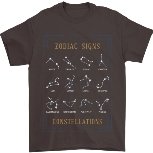 Sternzeichen Konstellationen Herren T-Shirt 100% Baumwolle_voghion.com