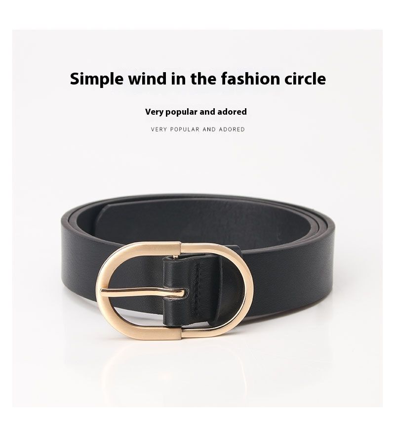 Neuer minimalistischer und vielseitiger modischer Damengürtel mit Nadelschnalle, lässiger koreanischer Gürtel, dekorativer Jeansgürtel für Damen_voghion.com