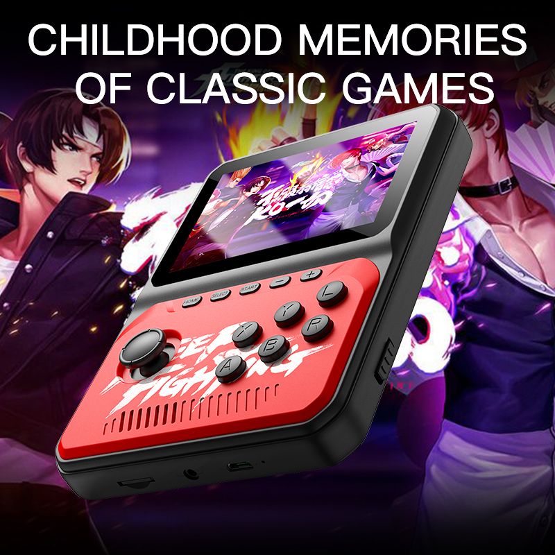 Consola portátil retro NX-35 con joystick, miniconsola de mano de 16 bits, 8 GB, pantalla LCD de 3,5 pulgadas, reproductor de videojuegos para niños con 2700 juegos integrados_voghion.com