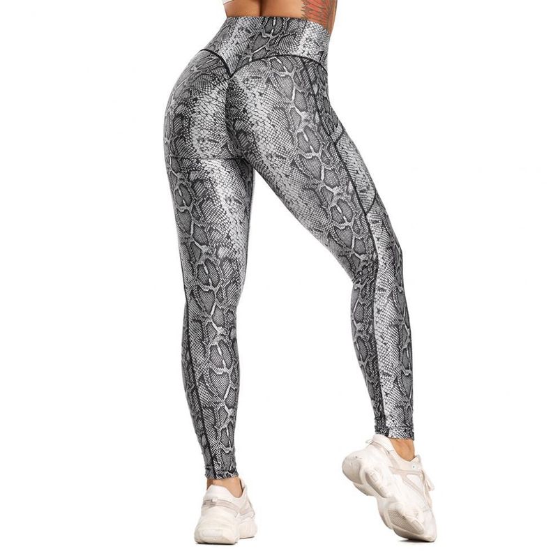 Women's yoga Pants Leopard Print Large Size Printed Pocket Slim Butt Lifting Sports Yoga Pants Leggings XY6645_voghion.com