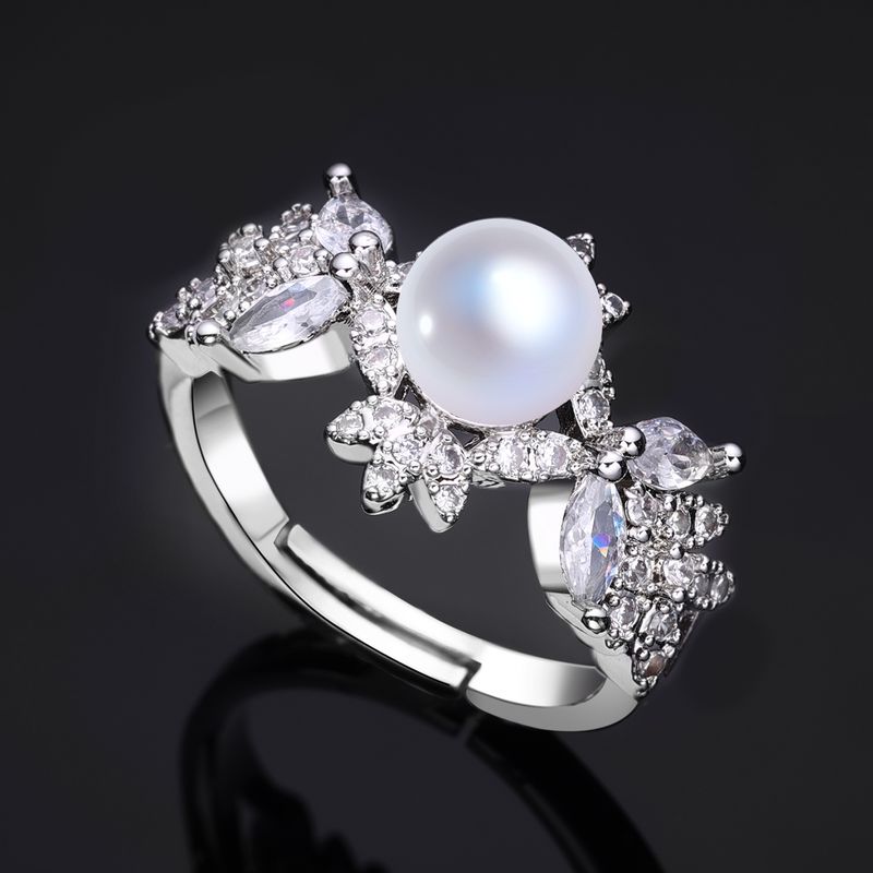 2024 Nuovo set di 4 collane e orecchini di perle con zirconi cubici per donna, set di gioielli da sposa Dubai con zirconi, regalo_voghion.com