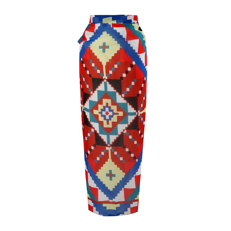 Maillot de bain deux pièces imprimé géométrique vintage pour femme_voghion.com