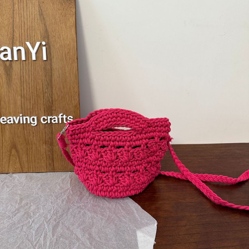 Summer Trend Handwoven Rope Art Crossbody For Women 25 New Ins Style Casual Travel Commuting Beach Bag_voghion.com