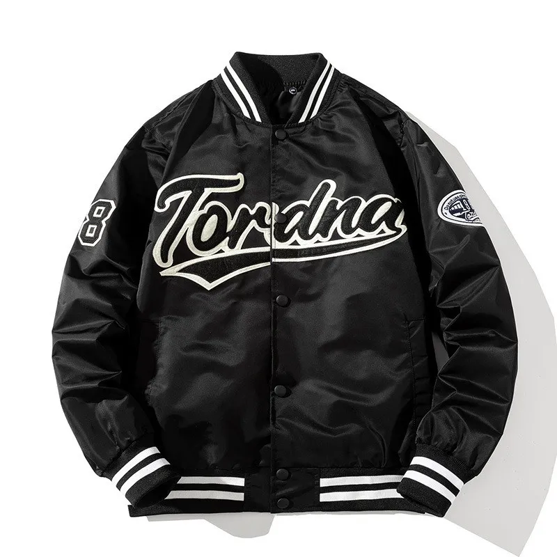 Herrenjacken Unisex Mode Hip Hop Varsity Baseballjacke mit Stickerei Frühling Herbst Streetwear Letterman Mantel_voghion.com