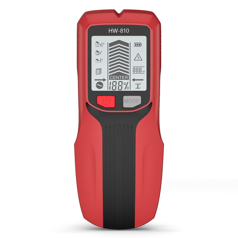 Upgraded Wall Scanner – Multi-Function Metal Detector For Studs, Wires & Pipes With LCD Display & Sound Alarm (Yellow/Grey/Red)_voghion.com