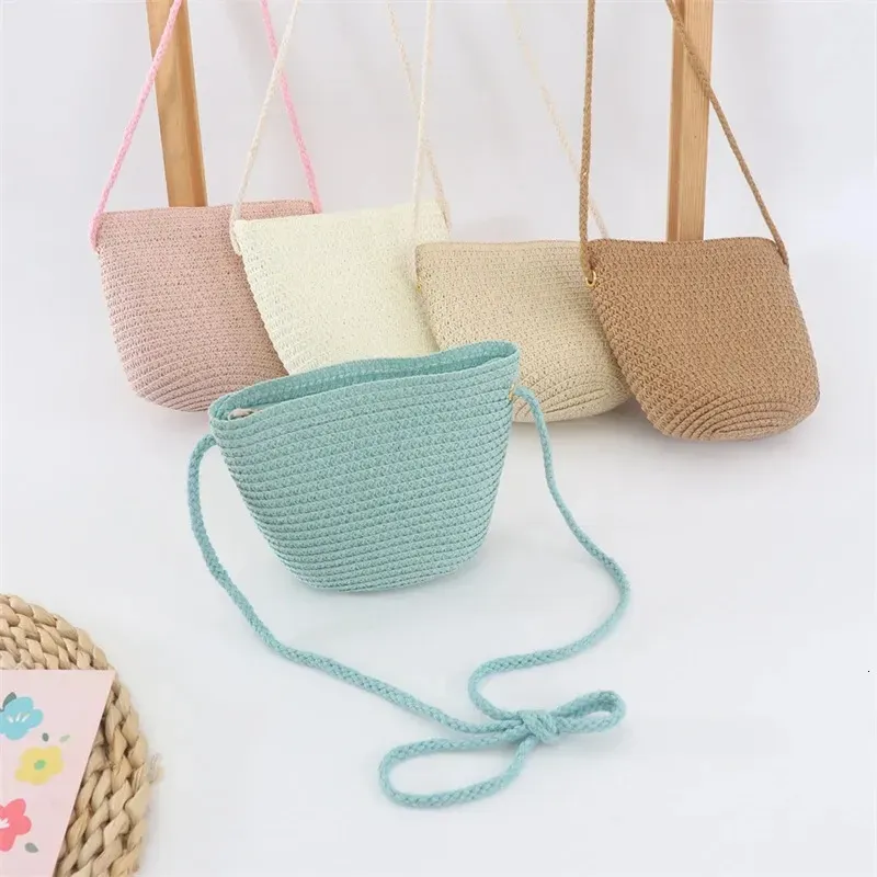 Borsa a tracolla piccola con patta Yogodlns da donna, in paglia intrecciata, da spiaggia, in rattan, lavorata a mano, con secchiello e mini borsa_voghion.com