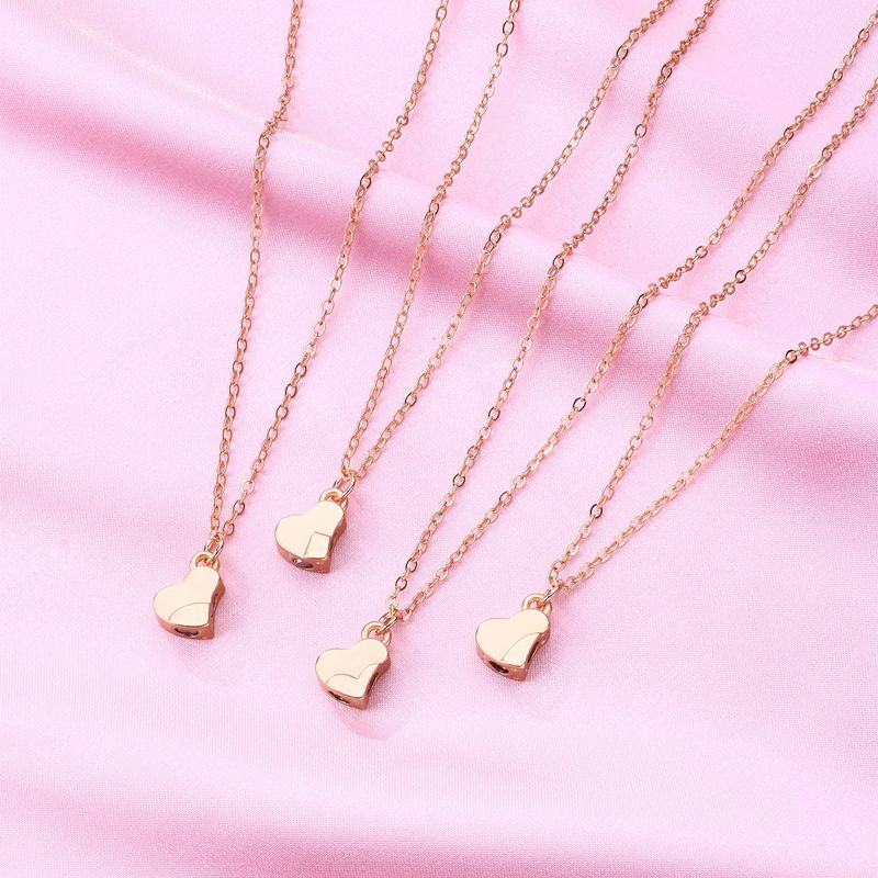 Women's Jewelry Four Leaf Clover Splicing Necklace Magnet Stone Alloy Pendant Parent Child Set Good Friends 4 Person Combination Necklace_voghion.com