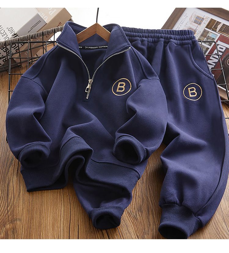 Traje de sudadera de moda de primavera para niños 2025, nuevo estilo, ropa para niños, traje de dos piezas de primavera, estilo primavera y otoño, niños grandes y guapos._voghion.com