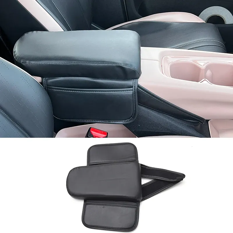 For BYD Dolphin Surf M9 1Pcs Car Center Console Armrest Cover Anti-Scratch Leather Pad Seat Gap Storage Box Car Anti-dirty Pad_voghion.com