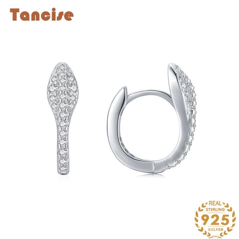 Tancise Orecchini pendenti con zirconi d'argento per le donne Regali per feste di matrimonio_voghion.com