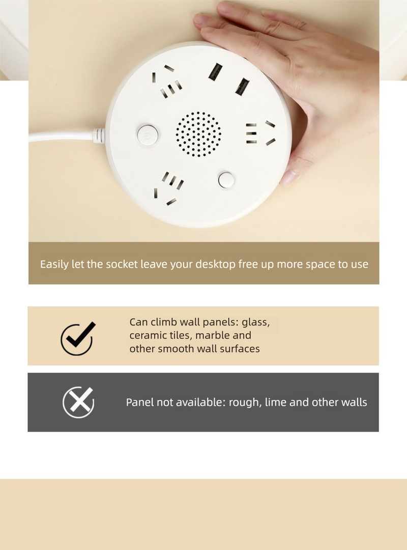 Long Line Bluetooth Speaker Socket Converter Multi-Functional Dormitory Power One-to-Many Outlet Strip With USB Charging_voghion.com