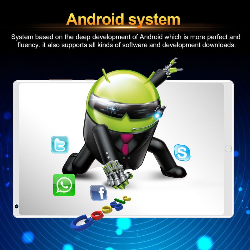 8-Zoll-Android-Tablet mit IPS-HD-Bildschirm, Bluetooth, Dual-SIM, GPS und Sprachanrufen – MTK Quad-Core-Prozessor, 16 GB Speicher, über 9 Stunden Akkulaufzeit_voghion.com