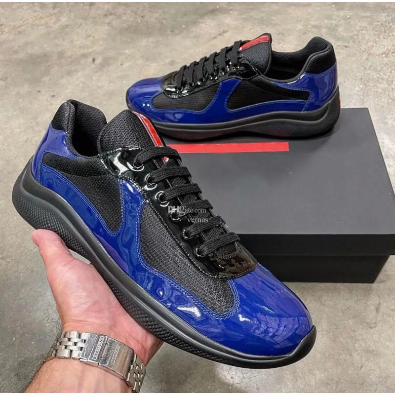 Hell lackierte Mesh-Spleißen-Sportschuhe für Herren aus mattem Echtleder, atmungsaktiv, vielseitig für Paare_voghion.com