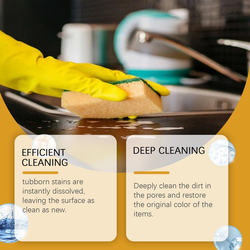 Jaysuing Multi-Purpose Home Foam Cleaner Multi-Purpose Home Floor Cooktop Decontaminating Cleaner_voghion.com