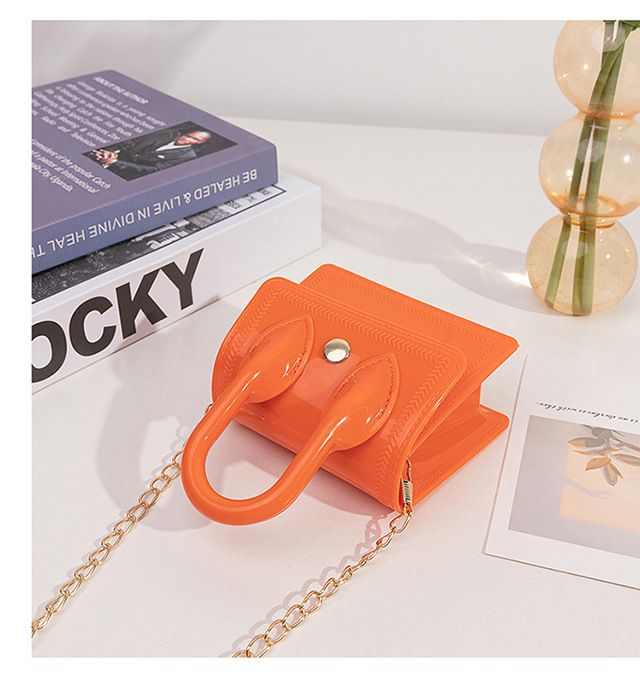 Mini borsa a catena - Borsa a tracolla e a spalla | Graziosa pochette trasparente da donna_voghion.com