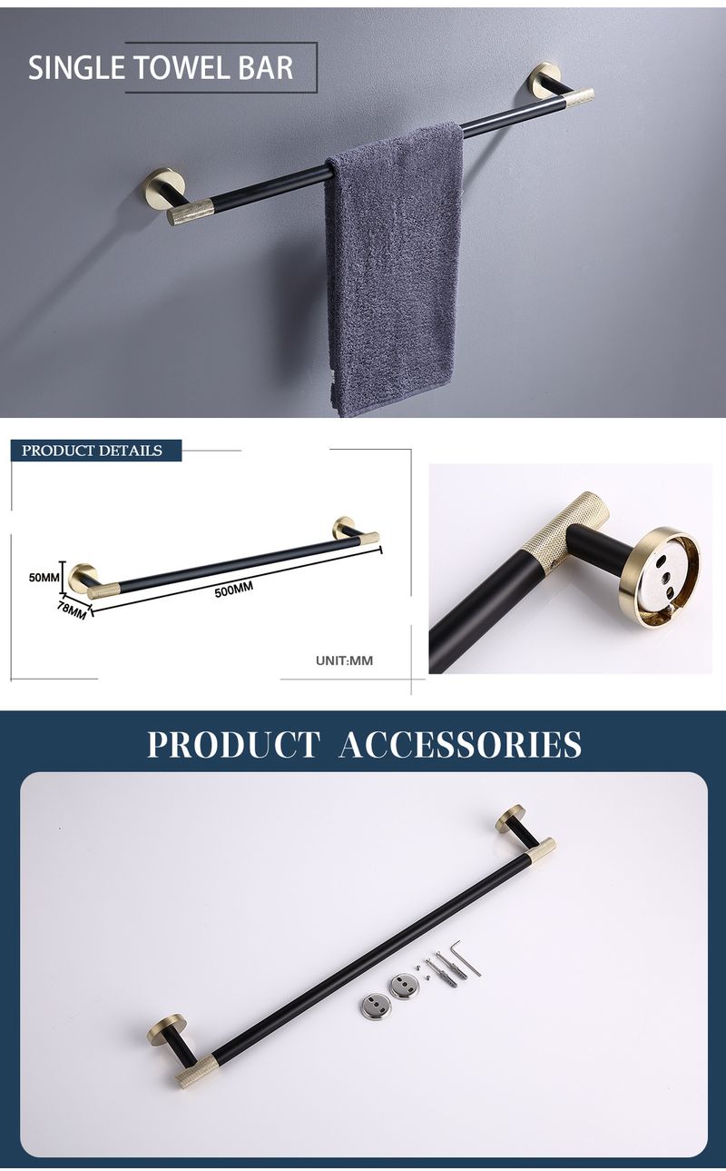 Appendiabiti da bagno in ottone zigrinato Portasciugamani nero muto Porta fazzoletti Gancio per vestiti Scopino per WC Portasapone Anello per asciugamano completo_voghion.com