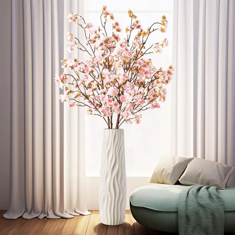 4 rami di fiori di ciliegio artificiali, bouquet di fiori di seta sfusi, tocco reale, per feste di matrimonio a casa_voghion.com