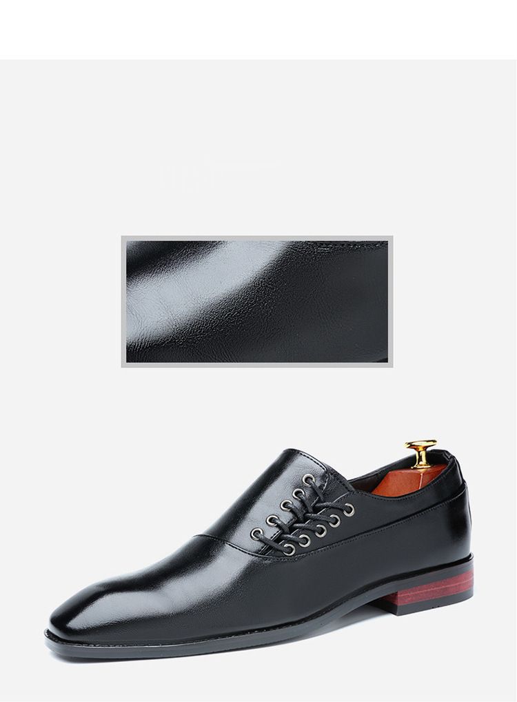 Herren Business Kleid Lederschuhe Englisch spitze Derby Schuhe lässig Schnürschuhe Herrenschuhe_voghion.com