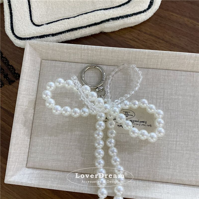 Piese și accesorii pentru genți, design de nișă, pandantiv cu fundă din dantelă perlată, la modă, de înaltă calitate, cu textură, breloc auto pentru geantă, pandantiv_voghion.com