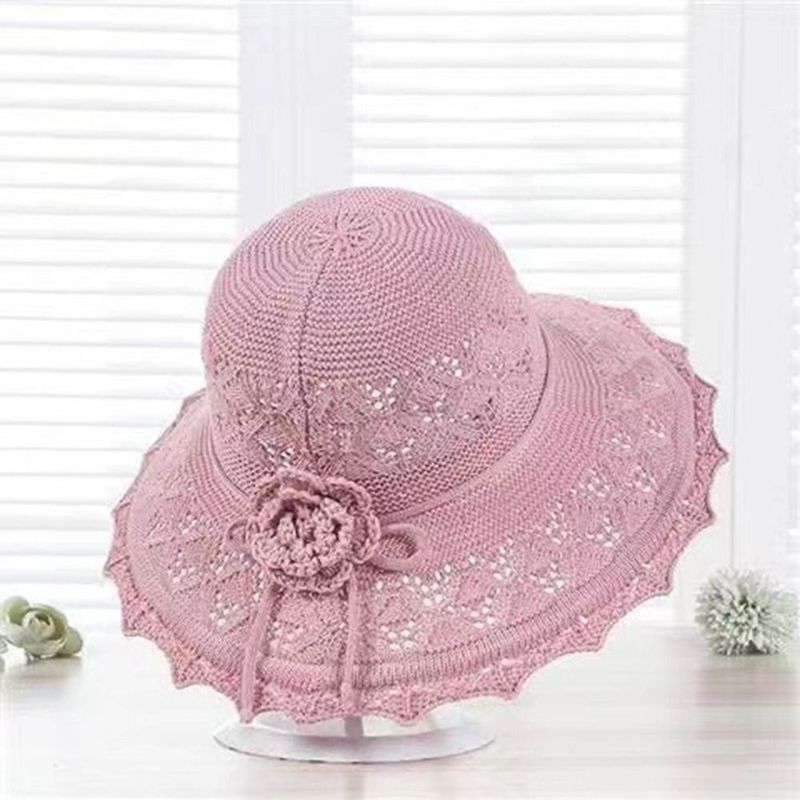 Chapeau de pêcheur tendance pour femme et fille, pare-soleil, seau, large bord, nœud papillon, Panama, pare-soleil, printemps, été_voghion.com