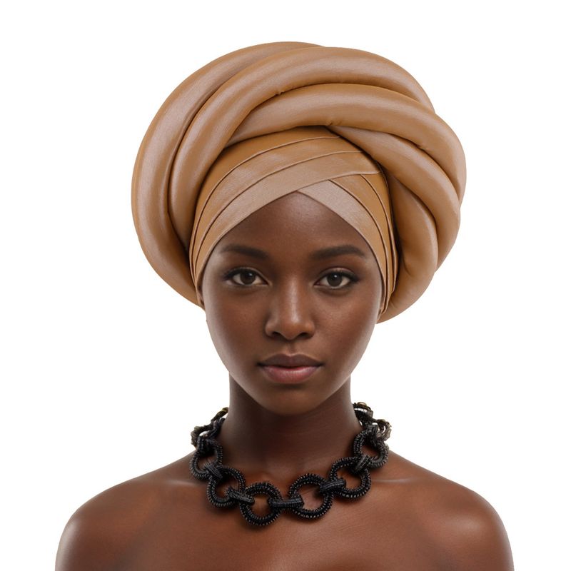 Women's Scarves Headscarf New Nigeria Heavy Industry Wrapped Sponge Head Cap Auto Gele Wra_voghion.com