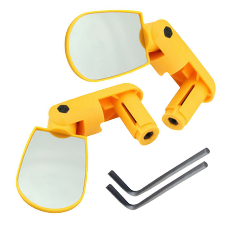 Kaou 2Pcs Adjustable Mountain Bike Bicycle Cycg Handlebar End Rearview Mirror_voghion.com