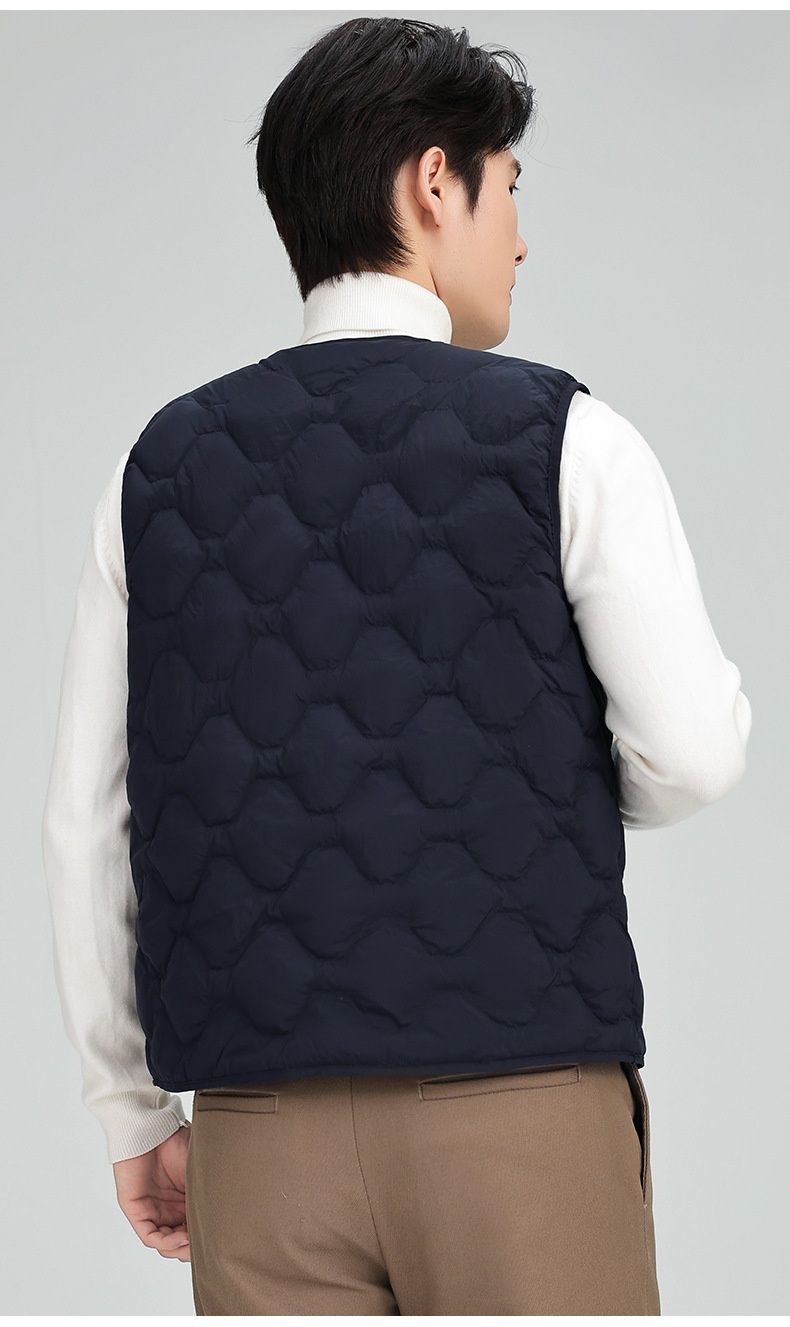Pulse 2025 Automne Hiver Nouvelle collection de sous-vêtements pour hommes - Gilet léger en duvet de canard, chaud et polyvalent, en vente en gros_voghion.com