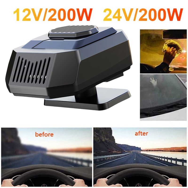Elektrische Heizung 12V/24V Auto-Windschutzscheiben-Defroster Schnelle Heizung Auto-Deing-Demister für feuchtes Winterwetter_voghion.com