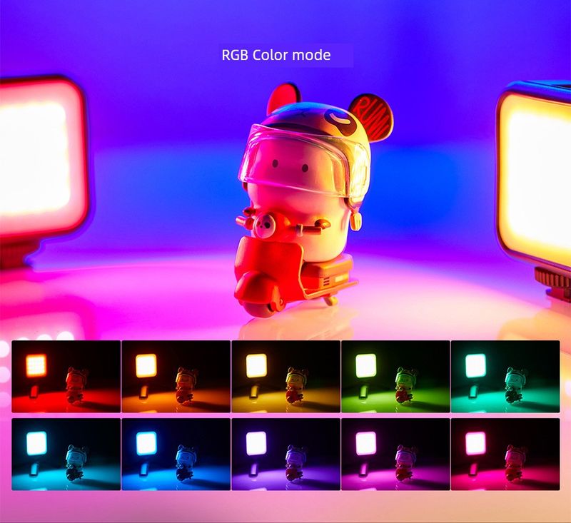 Mobile Phone Selfie Fill RGB Portable SLR Camera Photo Shooting Video Beauty Led Tofu Pocket Light_voghion.com