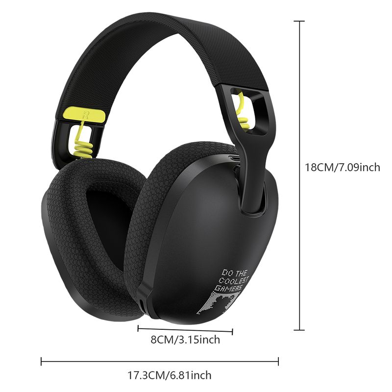 Wireless Gaming Headset 2.4GHz/BT 5.3/Wired Over Ear Headphones With Noise Canceling Microphone For PS4 PC Laptop_voghion.com