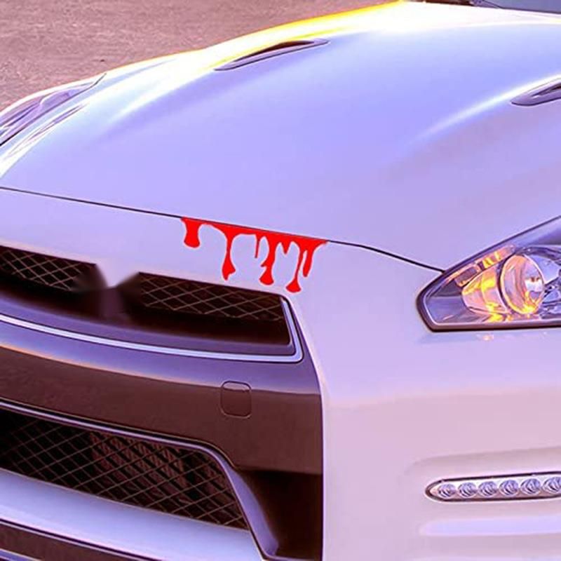 Adesivi personalizzati realistici per graffi, macchie di sangue, fanali posteriori del motore, auto, graffiti, horror_voghion.com