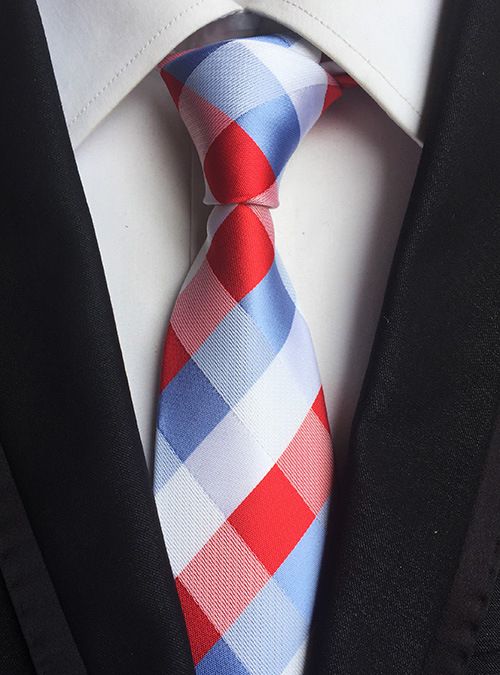 2025 Model 8cm Striped Plaid Series Men's Business Office Tie_voghion.com